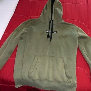 Hollister hoodie olive green